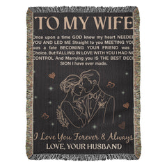 Heirloom Artwork Woven Blanket – Custom Photo Cotton Keepsake