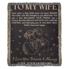 Heirloom Artwork Woven Blanket – Custom Photo Cotton Keepsake