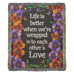 Heirloom Artwork Woven Blanket – Custom Photo Cotton Keepsake