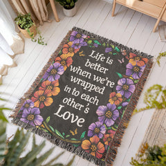 Heirloom Artwork Woven Blanket – Custom Photo Cotton Keepsake