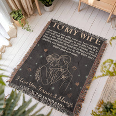 Heirloom Artwork Woven Blanket – Custom Photo Cotton Keepsake