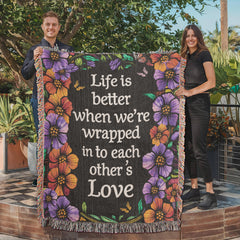 Heirloom Artwork Woven Blanket – Custom Photo Cotton Keepsake