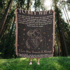 Heirloom Artwork Woven Blanket – Custom Photo Cotton Keepsake