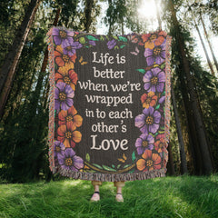 Heirloom Artwork Woven Blanket – Custom Photo Cotton Keepsake