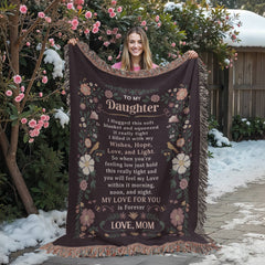 Heirloom Artwork Woven Blanket – Custom 100% Cotton Woven Photo Gift