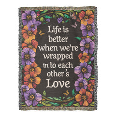 Heirloom Artwork Woven Blanket – Custom Photo Cotton Keepsake