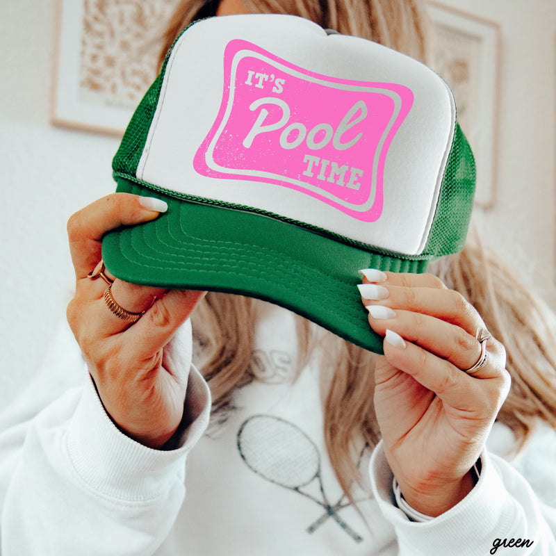 It's Pool Time Trucker Hat *12 COLORS