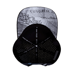 FREEDOM Hat - Black - Baseball Hat Fit - Laser Mesh (Unisex)