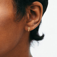 The Mini Pavé Huggie Earrings
